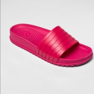 Hunter Women’s Slide Sandals – Pink, Size 7